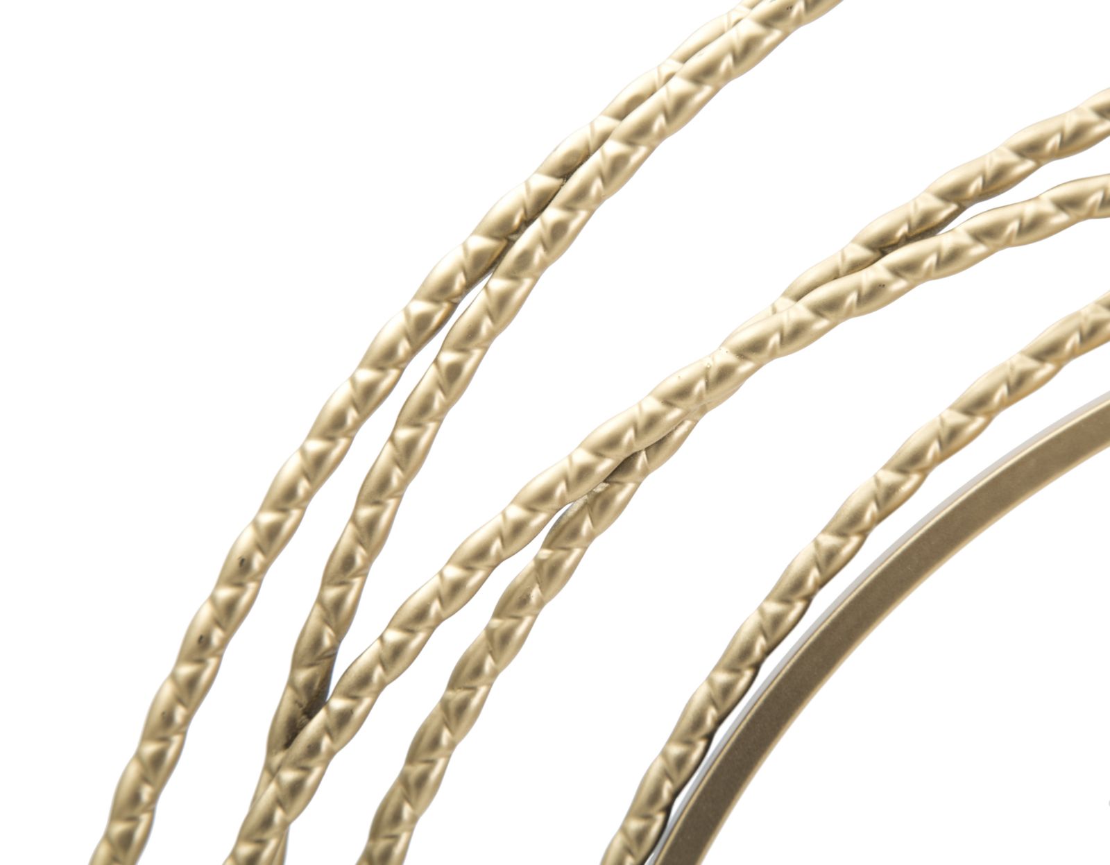 Wandklok Gold Strips Ø 50×4 cm