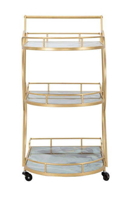 Trolley Marble Glass Mix Cm71x45,5x84,5