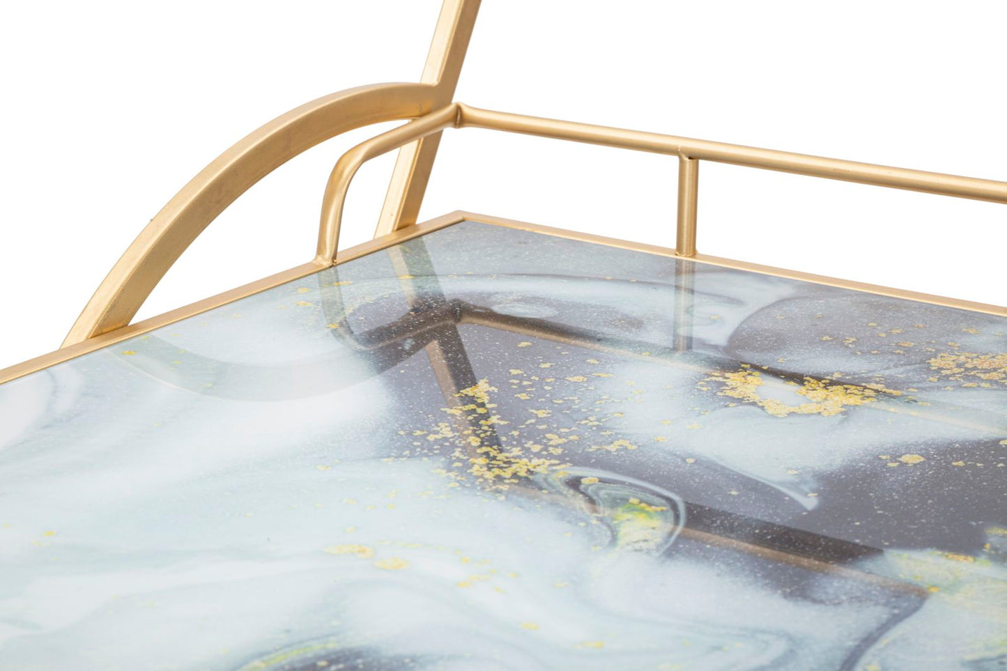 Trolley Marble Glass Mix Cm71x45,5x84,5