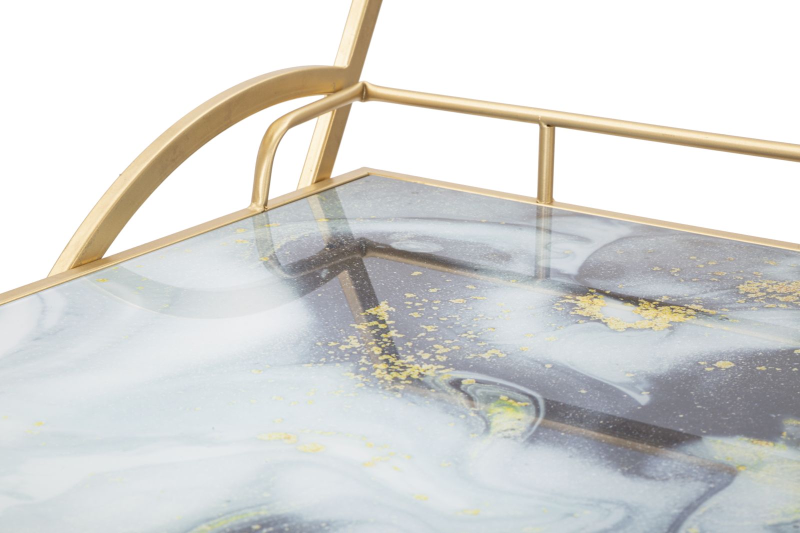 Trolley Marble Glass Mix Cm71x45,5x84,5