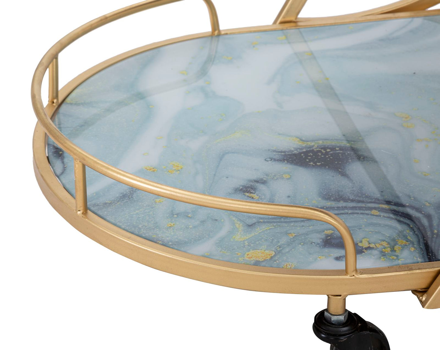 Trolley Marble Glass Mix Cm71x45,5x84,5