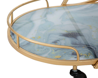 Trolley Marble Glass Mix Cm71x45,5x84,5
