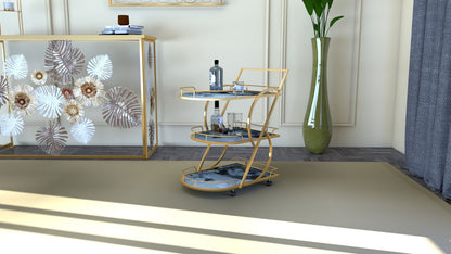 Trolley Marble Glass Mix Cm71x45,5x84,5