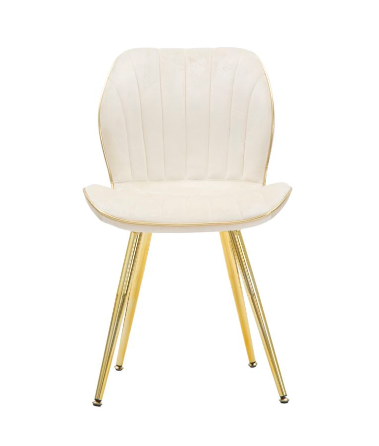 Stoel Paris Chair Space Cream/gold Set 2 Pz 46×58×77 cm