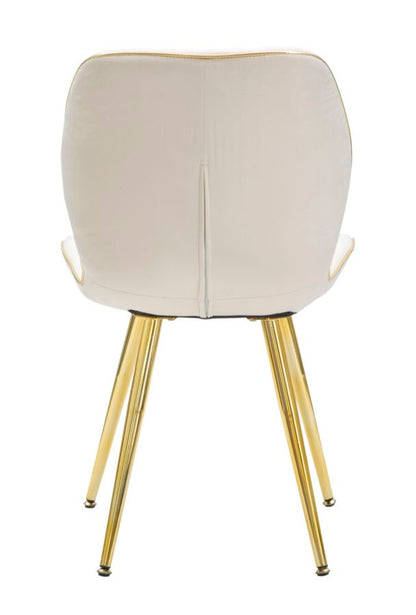 Stoel Paris Chair Space Cream/gold Set 2 Pz 46×58×77 cm