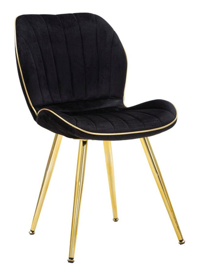 Stoel Paris Chair Space Black/gold Set 2 Pz 46×58×77 cm