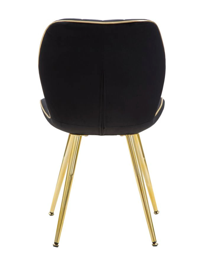 Stoel Paris Chair Space Black/gold Set 2 Pz 46×58×77 cm