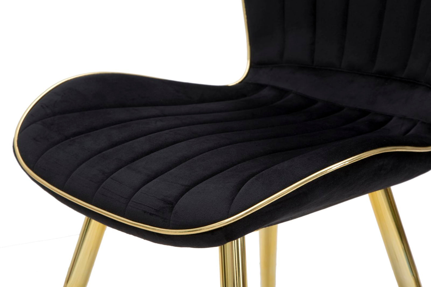 Stoel Paris Chair Space Black/gold Set 2 Pz 46×58×77 cm