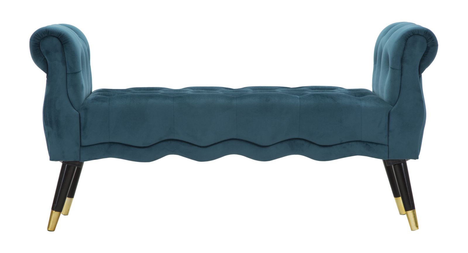 Bankje Paris Teal/gold 120×40×60 cm