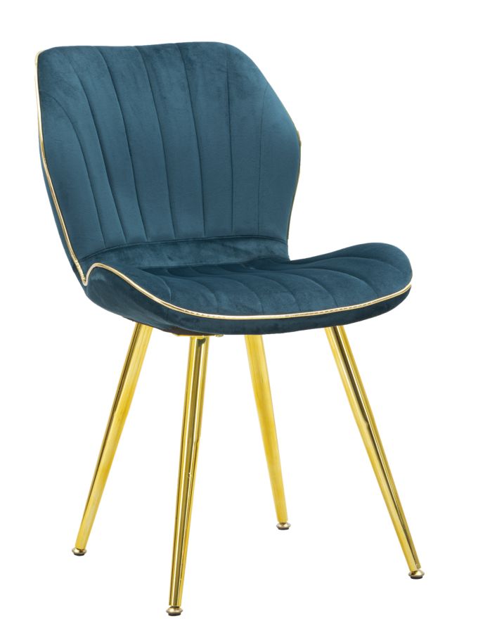 Stoel Paris Chair Space Tail/gold Set 2 Pz 46×58×77 cm