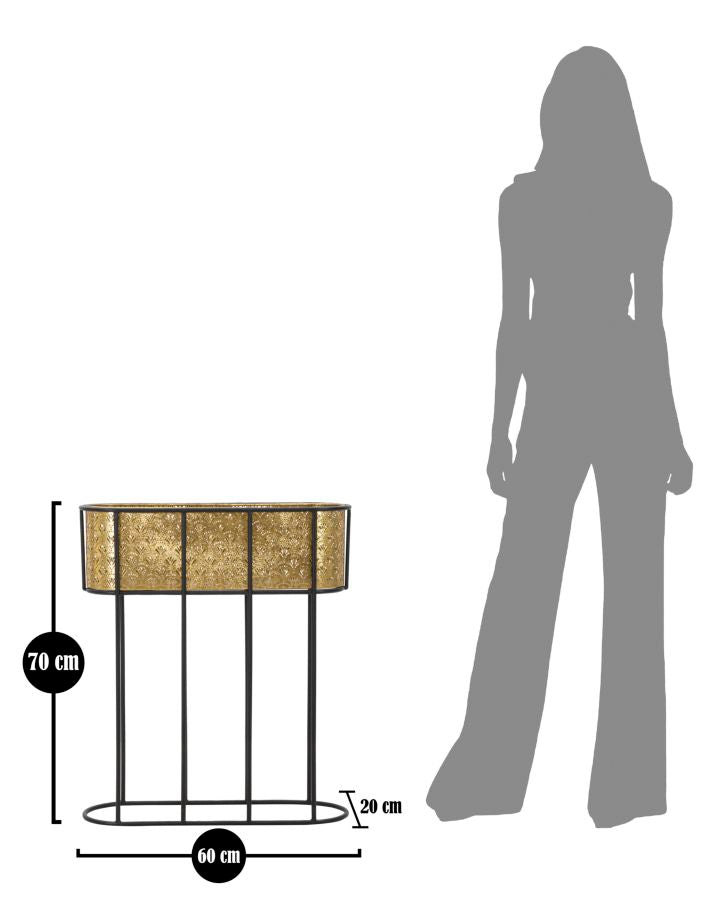 Vaashouder Oval 60×20×70 cm