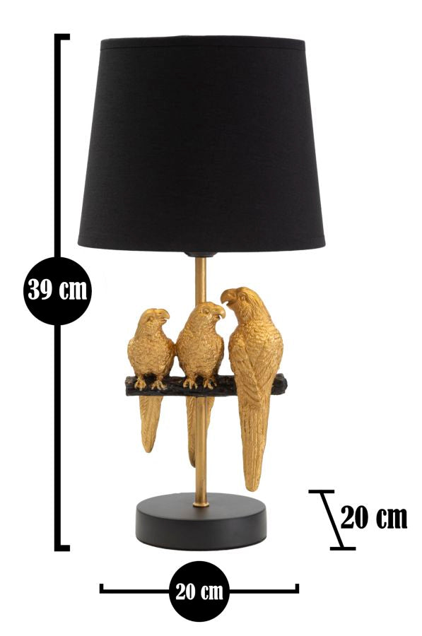 Tafellamp Bed Side Lamp Parrots Ø 20×39 cm
