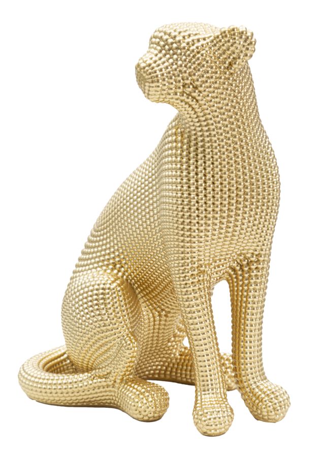 Decoratie Leopard Gold 23×15,5×29 cm