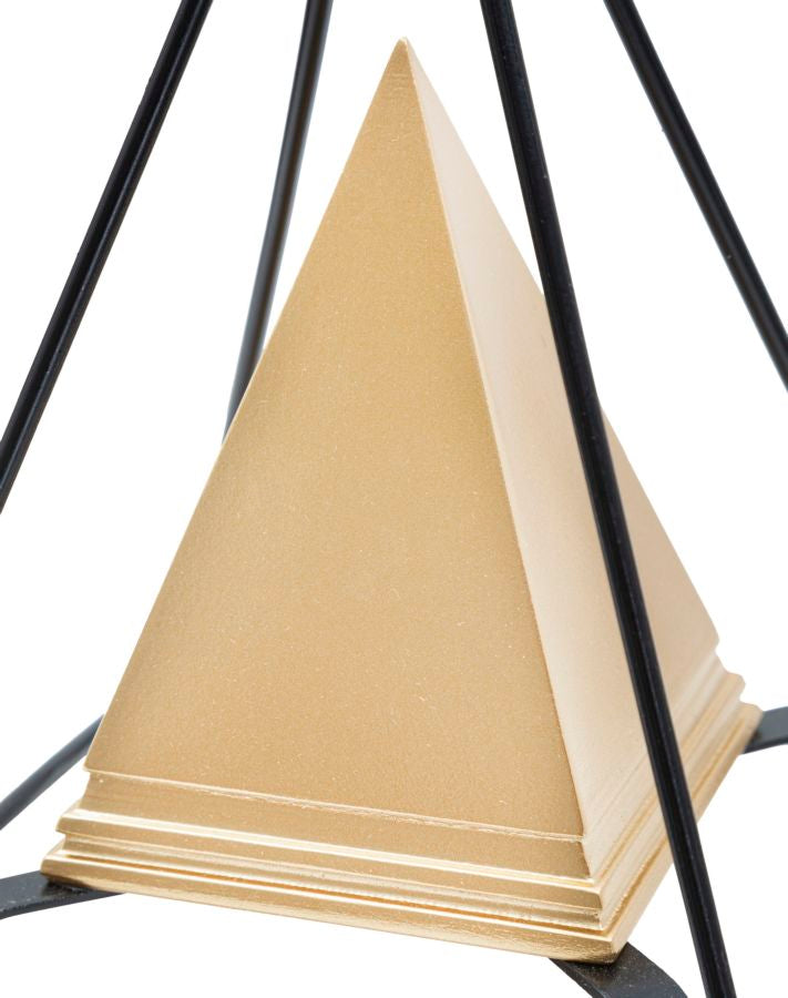 Decoratie Piramid Gold With Iron 15×15×21 cm