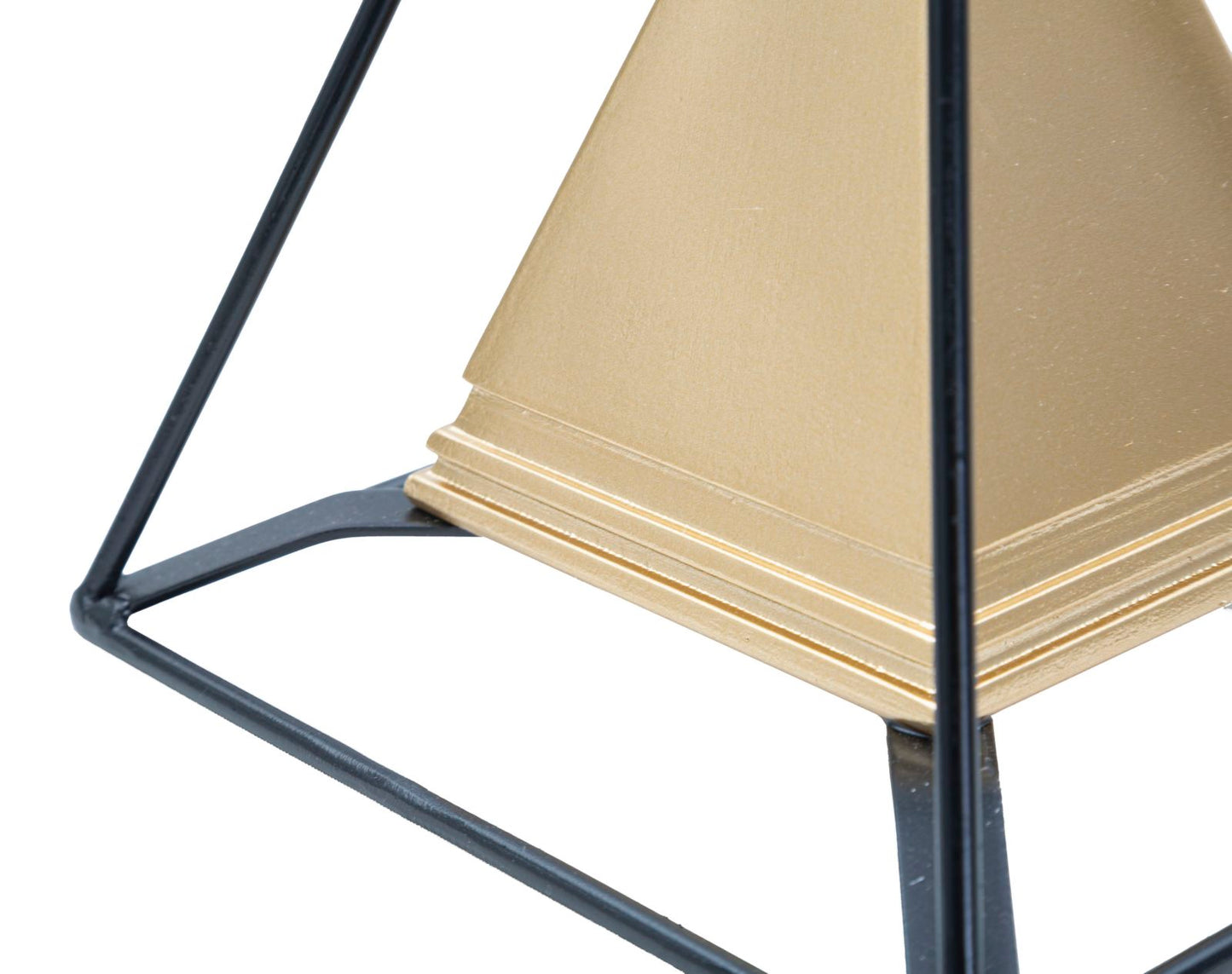 Decoratie Piramid Gold With Iron 15×15×21 cm