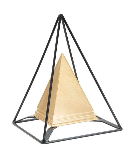 Decoratie Piramid Gold With Iron 15×15×21 cm