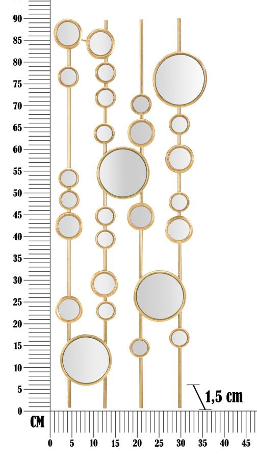Wandpaneel Small Mirros 35,5×1,5×90 cm