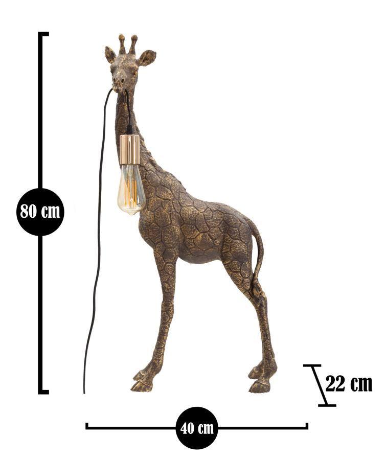 Tafellamp Giraffe 40×22×80 cm