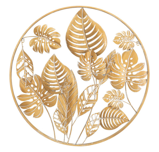 Wanddecoratie Jungle Round Ø 80×6.5 cm