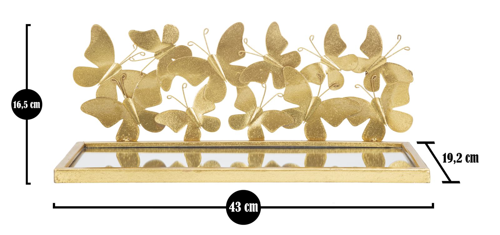 Nachtkastje Bedside/shelf Butterflies Set 2 Pcs 43×19,2×16,5 cm