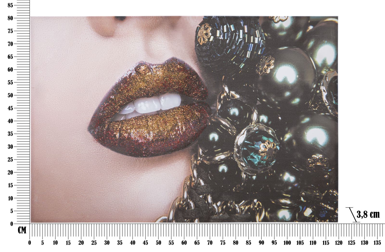 Wandprint Handmade Wall Printingbeautiful Lips 80×3,8×120 cm
