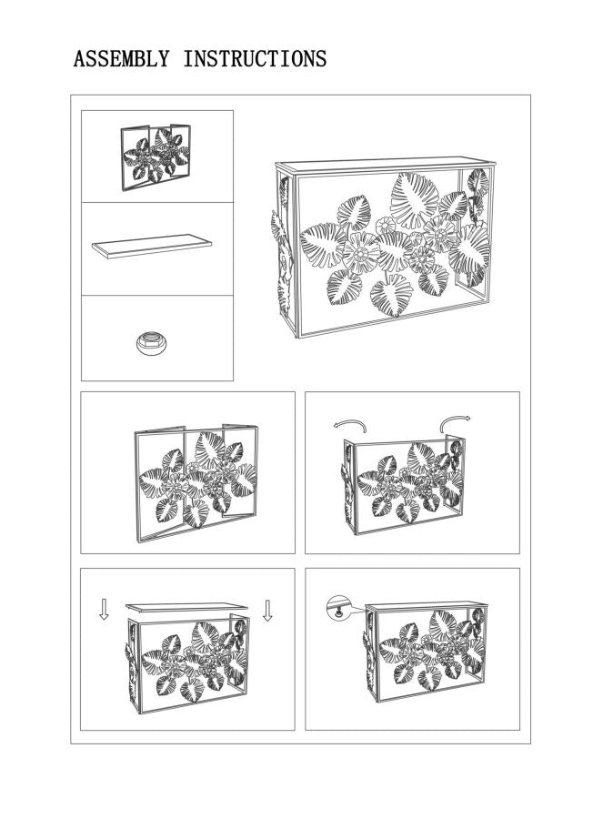 Consoletafel Glam Floris 113×40×80 cm