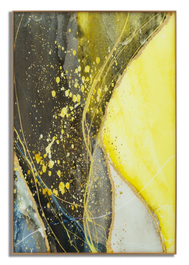 Wanddecoratie Glass Wall Panel With Frame Sunny 80×3,5×120 cm