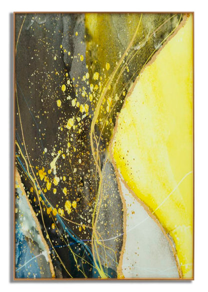 Wanddecoratie Glass Wall Panel With Frame Sunny 80×3,5×120 cm