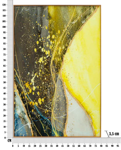 Wanddecoratie Glass Wall Panel With Frame Sunny 80×3,5×120 cm