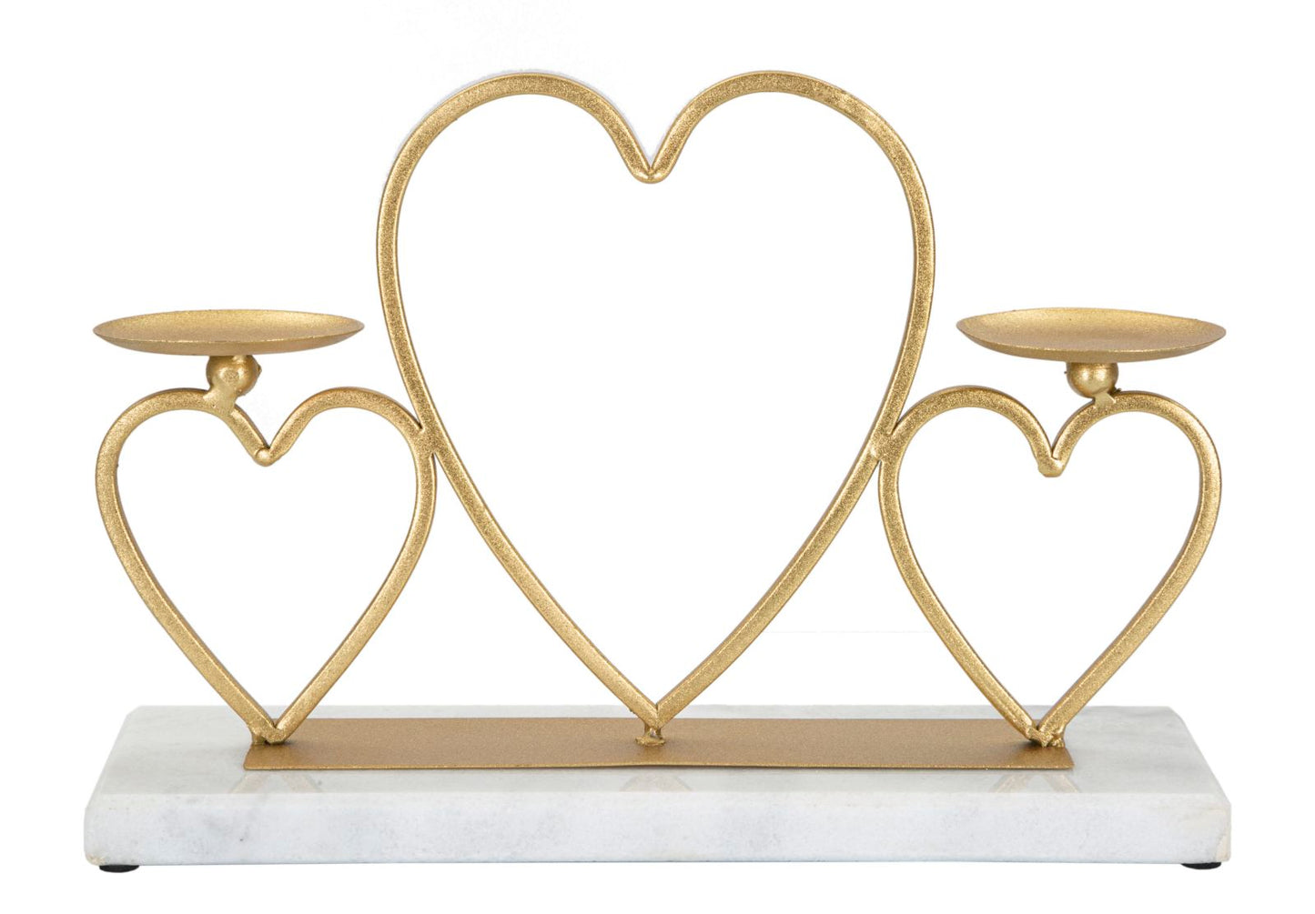 Kandelaar Hearts Candle Holder Cm 30×9×20 cm