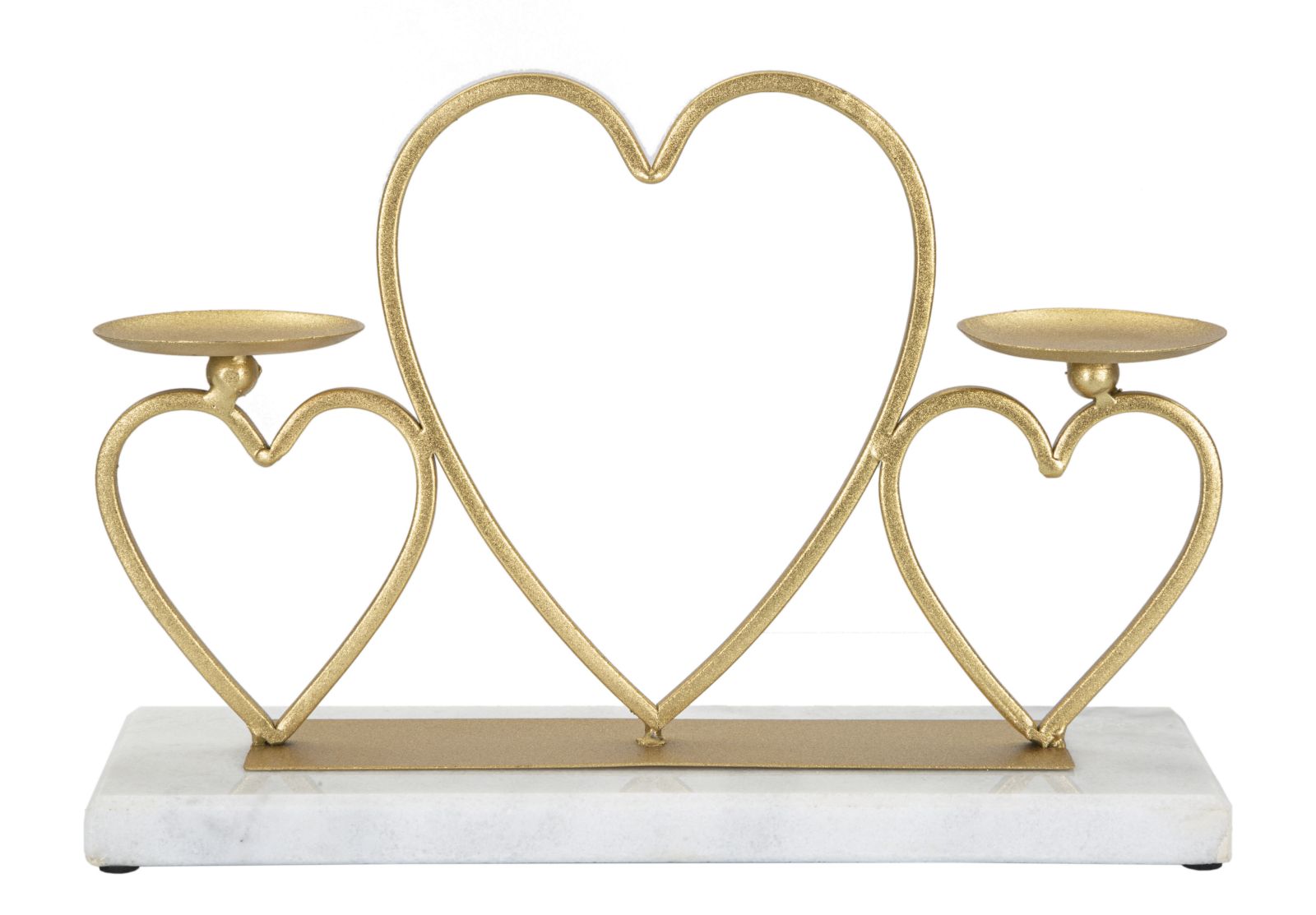 Kandelaar Hearts Candle Holder Cm 30×9×20 cm
