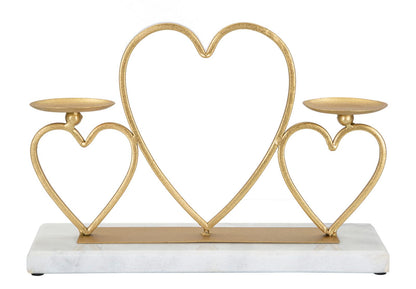 Kandelaar Hearts Candle Holder Cm 30×9×20 cm