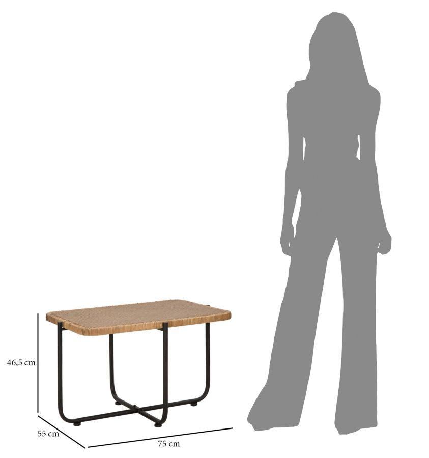 Salontafel Cebu 75×55×46,5 cm