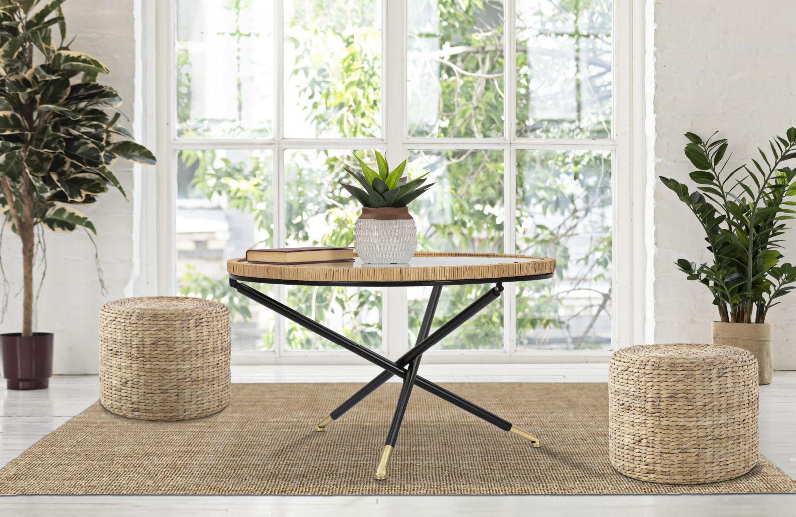 Salontafel Tavolo Da Caffe' Saint Barth Rotondo Ø 80×46,5 cm