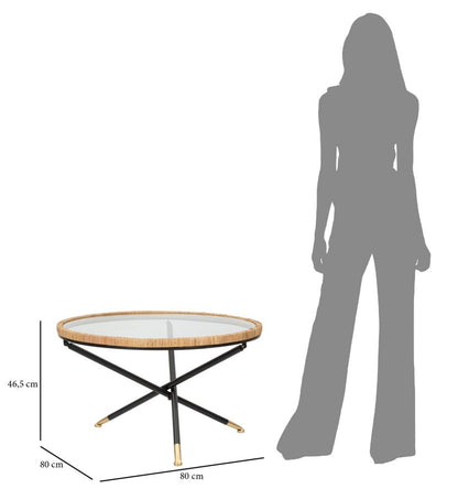 Salontafel Tavolo Da Caffe' Saint Barth Rotondo Ø 80×46,5 cm