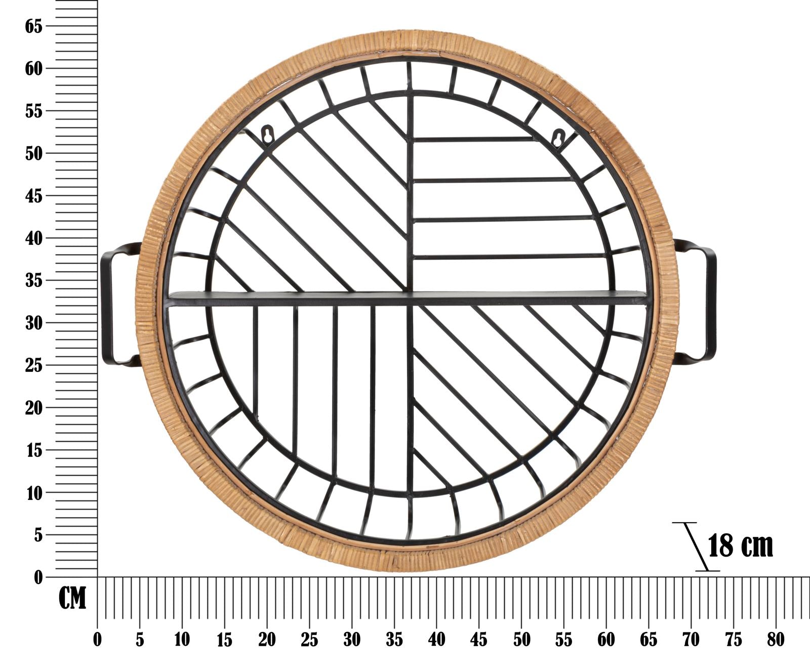 Wandplank Cebu 72,5×18×65 cm