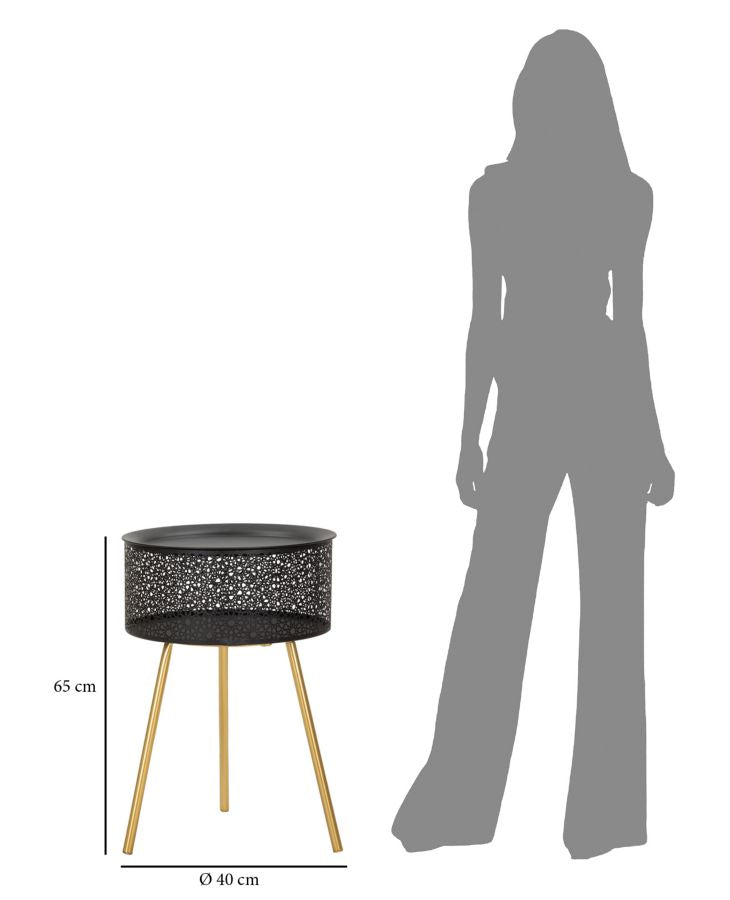 Tafel Blacky Ø 40×65 cm