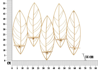 Wandkandelaar Leaf 66×14×56 cm