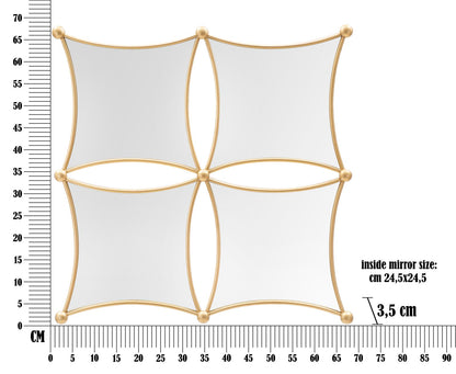 Spiegel Jalo 68×3,5×68 cm