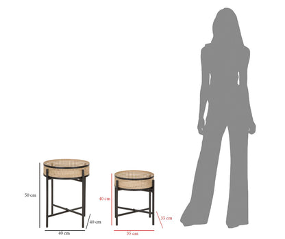 Tafel Fuji Set 2 Pcs Ø 40×50 cm