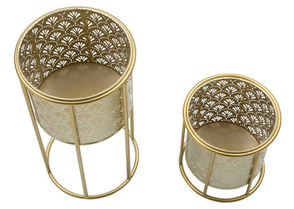 Vaashouder Golvy Set 2 Pcs -a- Ø 21×40 cm