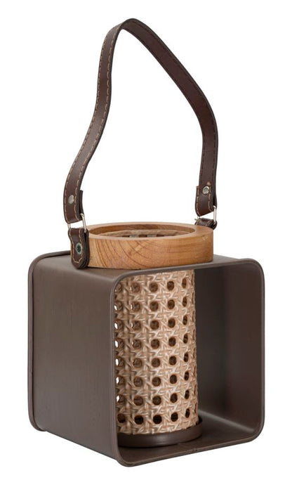 Lantaarn Iron-rattan 16×13×20 cm