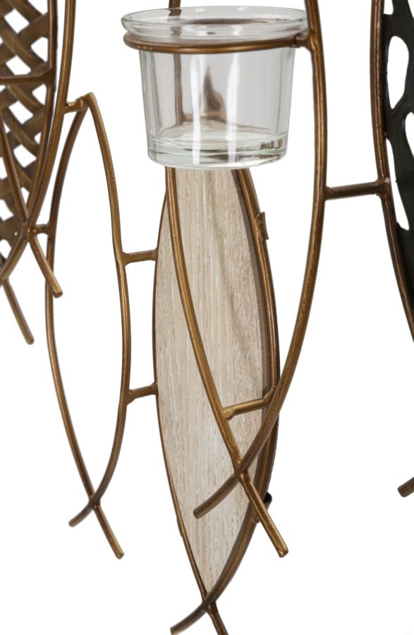 Wandkandelaar Fish Wall Candle Holder 66×9×40,5 cm