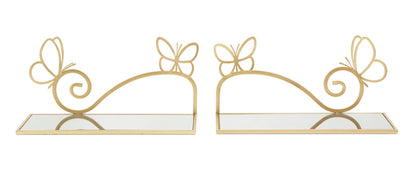 Wanddecoratie Bed Side Butterfly Set 2 Pcs 41,5×18×21 cm