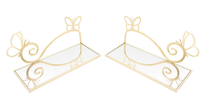 Wanddecoratie Bed Side Butterfly Set 2 Pcs 41,5×18×21 cm