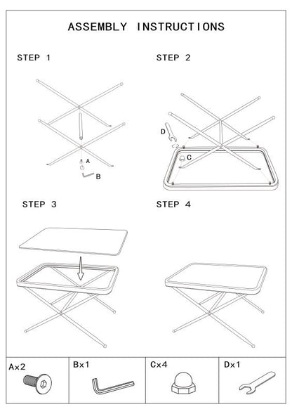 Salontafel Saint Barth Rett. 70×50×45 cm