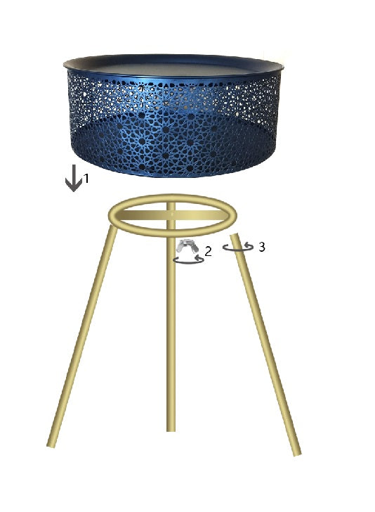 Tafel Blacky Ø 35×50 cm