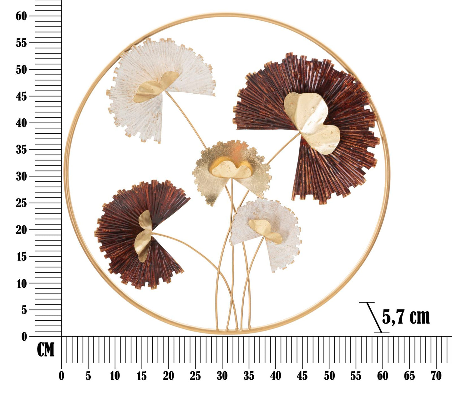 Wandpaneel Reddy Round Ø 61×5,7 cm
