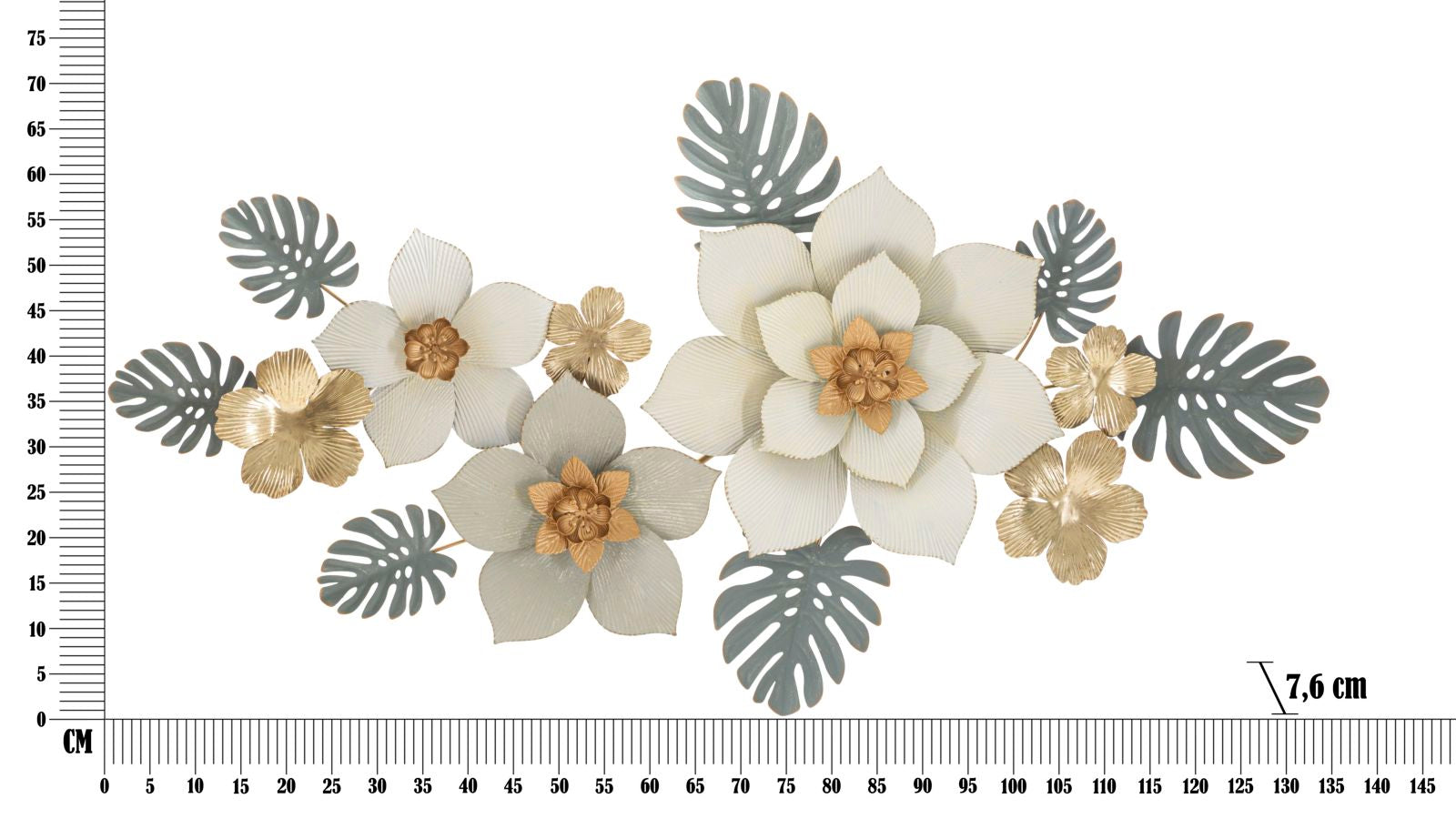 Wandpaneel Moty 134,6×7,6×69,9 cm