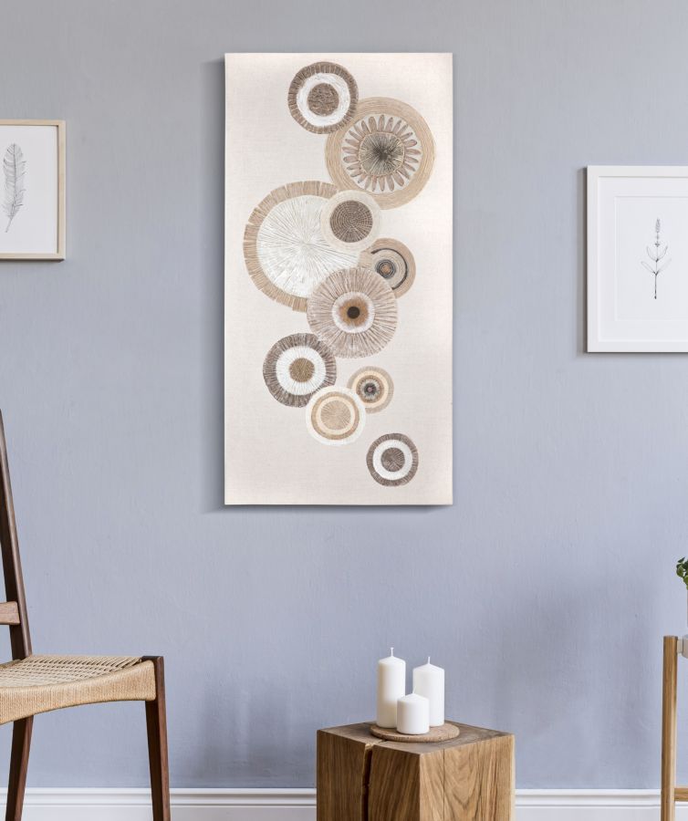 Schilderij Printing/painting Circly With Application -a- 50×3,2×100 cm